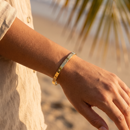 Asea Lumina Zircon Cuff — worn by model