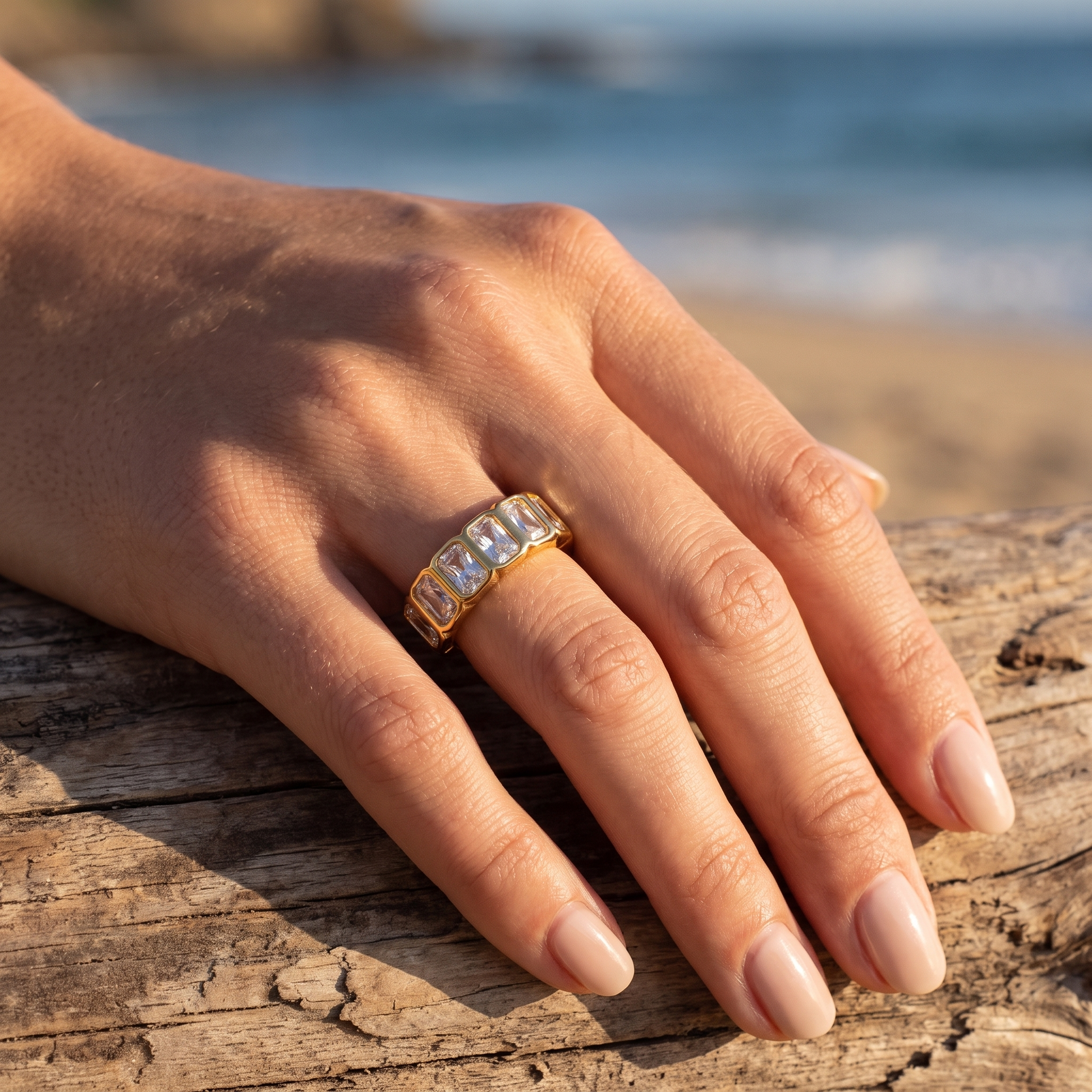 Asea Nazare Sparkle Ring — worn by model