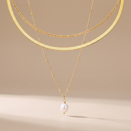 Asea Essential Necklace Trio Set — front view