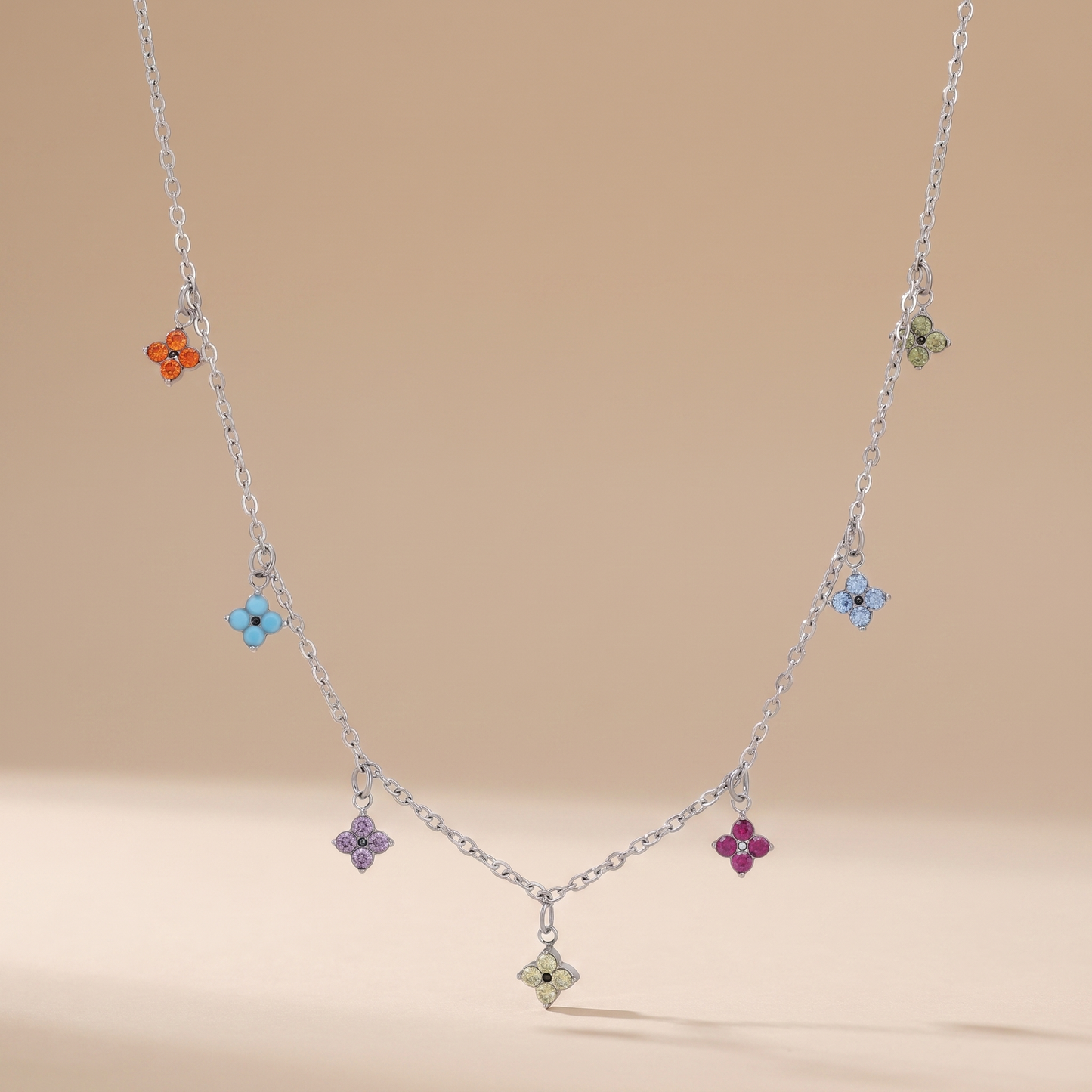 Asea Harbour Lights Charm Choker — Silver Color
