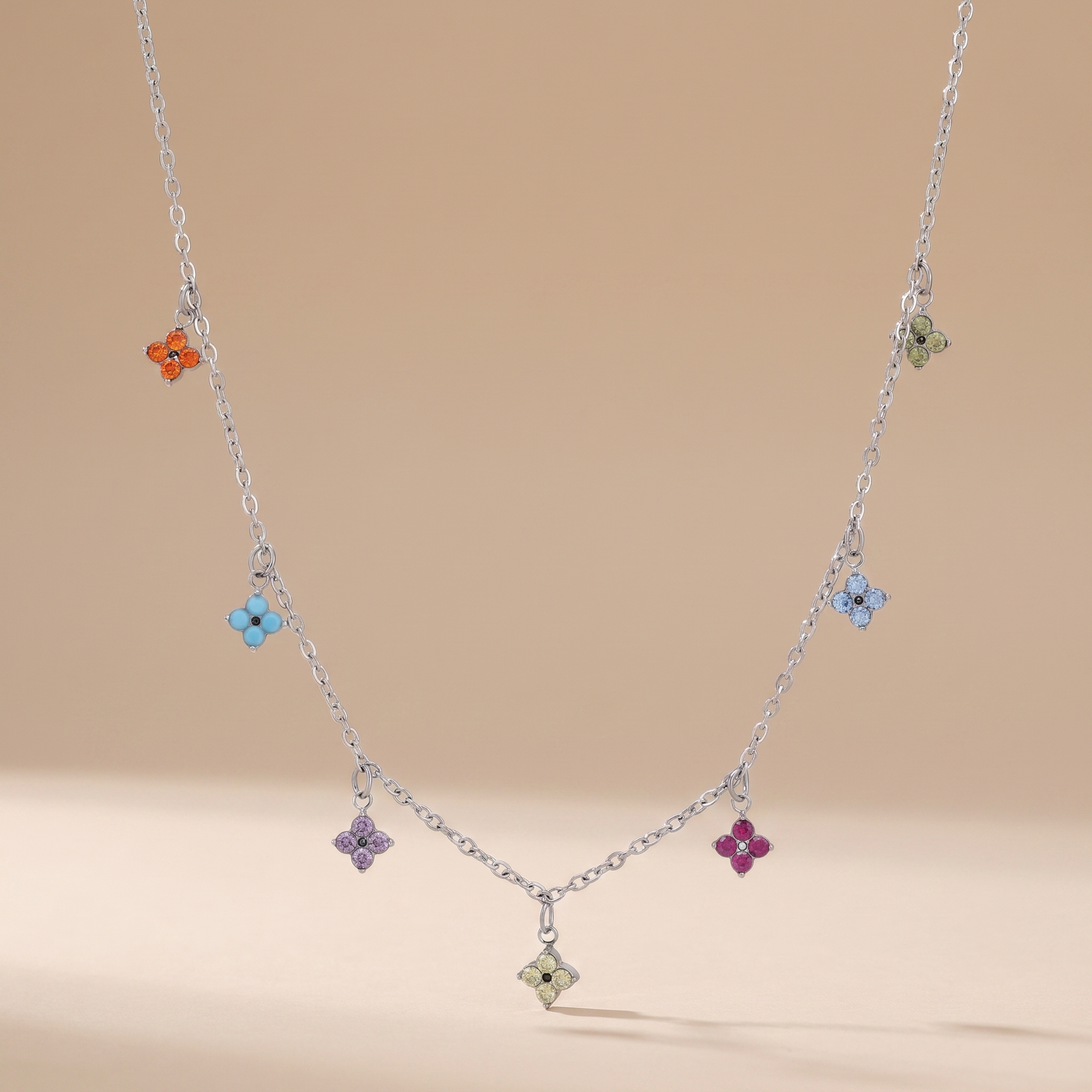 Asea Harbour Lights Charm Choker — Silver Color