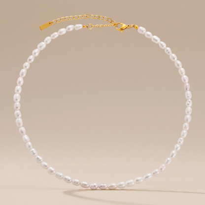 Asea Freshwater Pearl Choker Necklace — front view