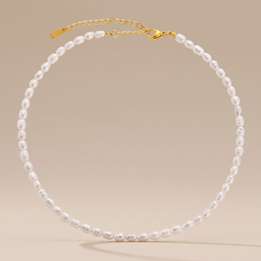 Asea Freshwater Pearl Choker Necklace — front view