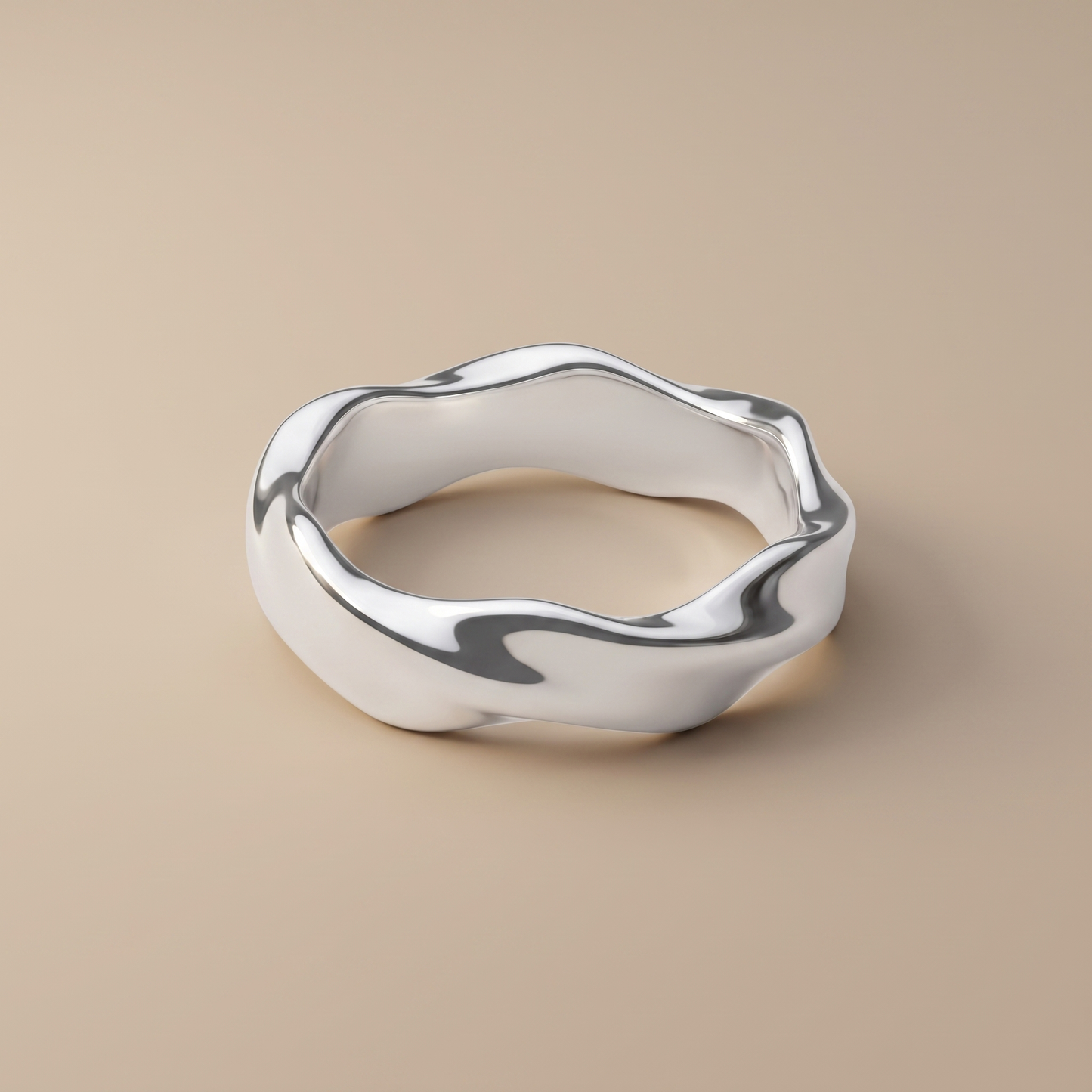 Asea Sandbar Band Ring — Silver color