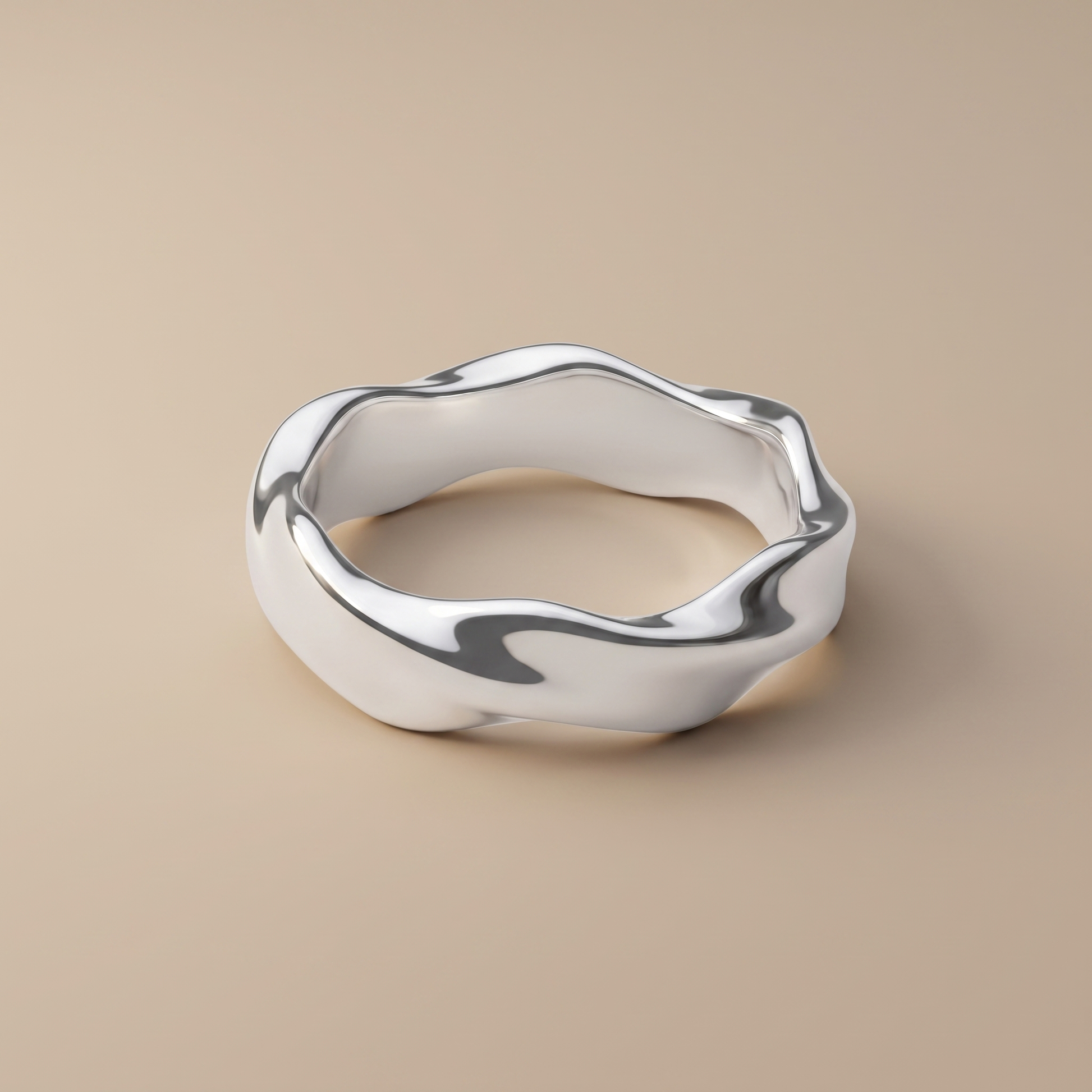 Asea Sandbar Band Ring — Silver color