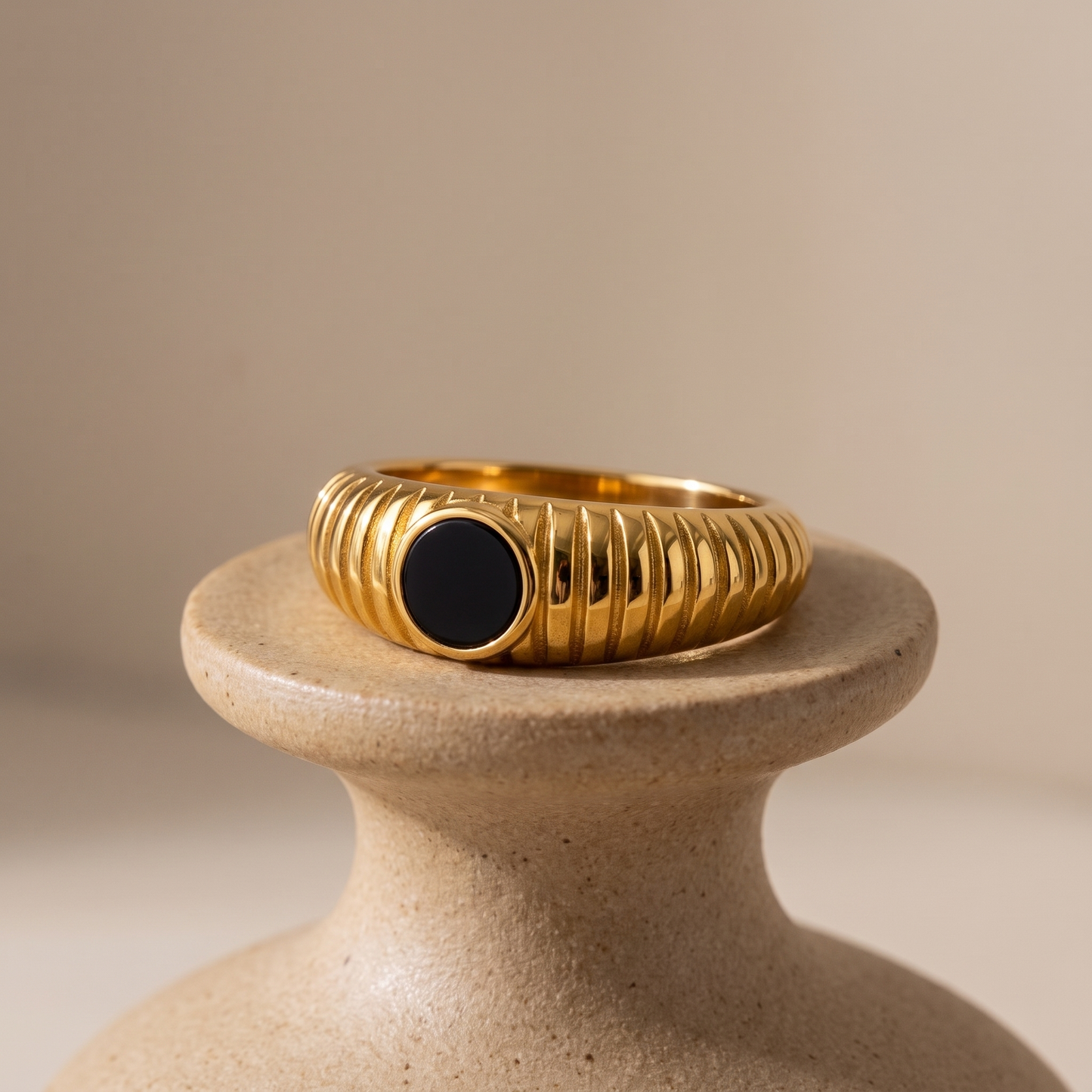 Asea Canggu Black Onyx Ring — angle