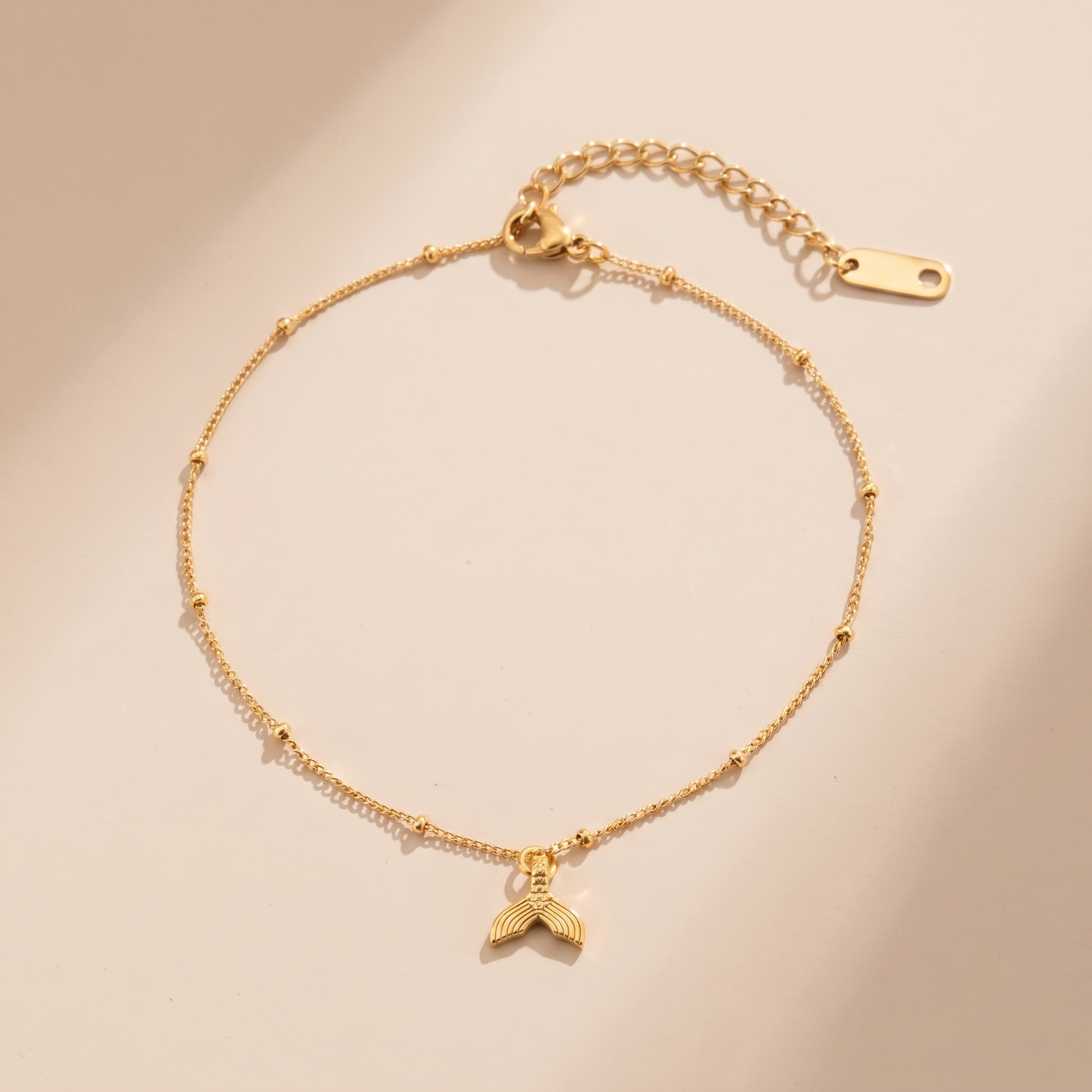 Asea Mermaid Chain Anklet — front view