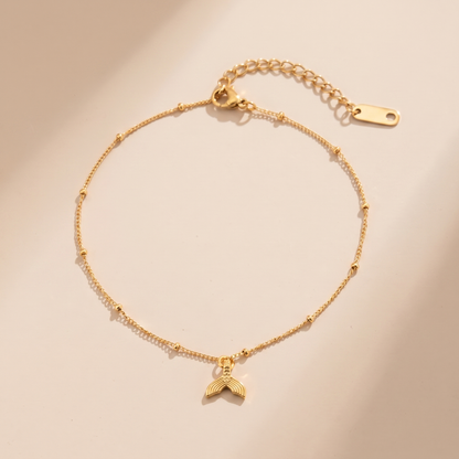 Asea Mermaid Chain Anklet — front view
