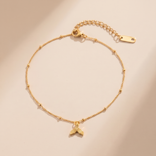 Asea Mermaid Chain Anklet — front view