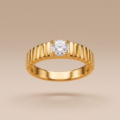 Asea Sierra Bold Zircon Ring — front view