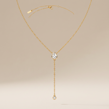 Asea Lariat Sparkle Necklace — front view