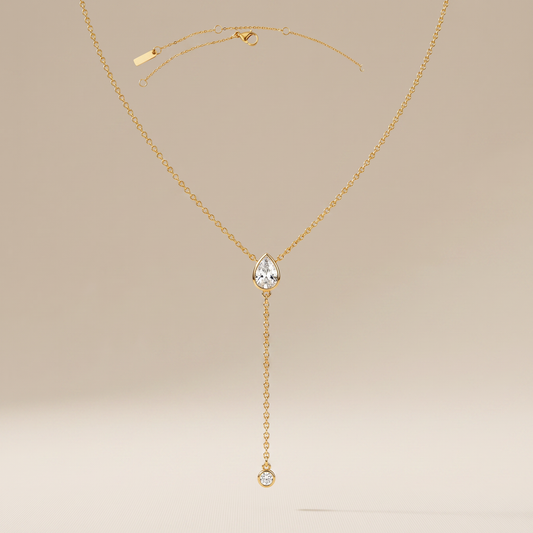 Asea Lariat Sparkle Necklace — front view