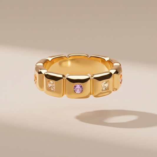 Asea Rainbow Stone Ring — front view