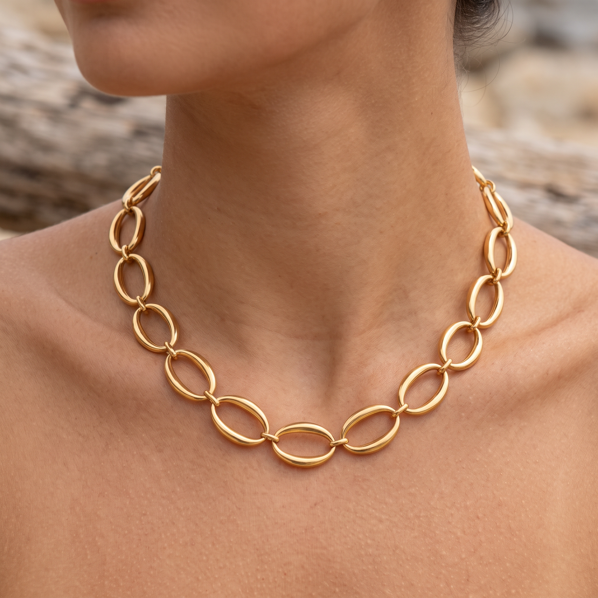 Asea Formentor Chunky Choker — worn by model