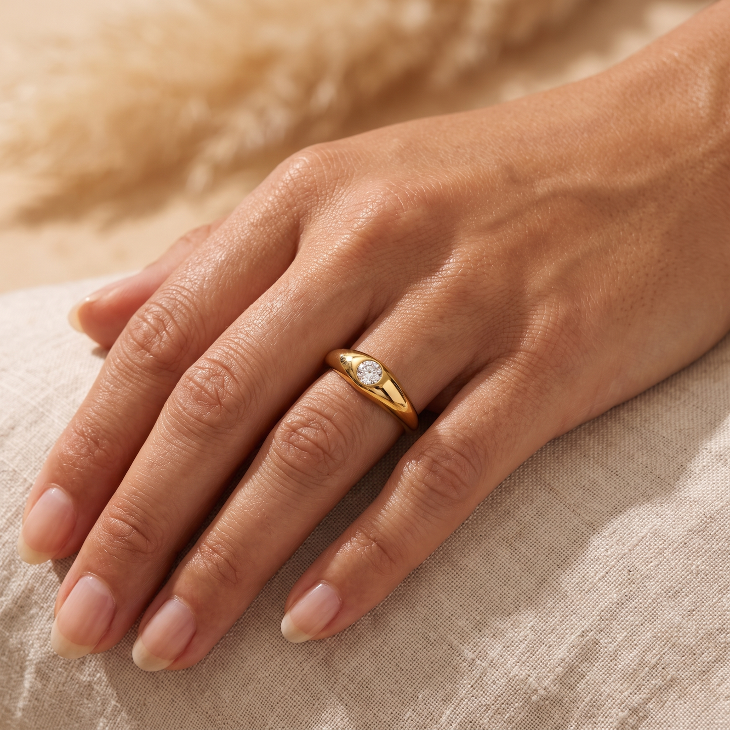 Asea Nova Moissanite Ring — worn by model