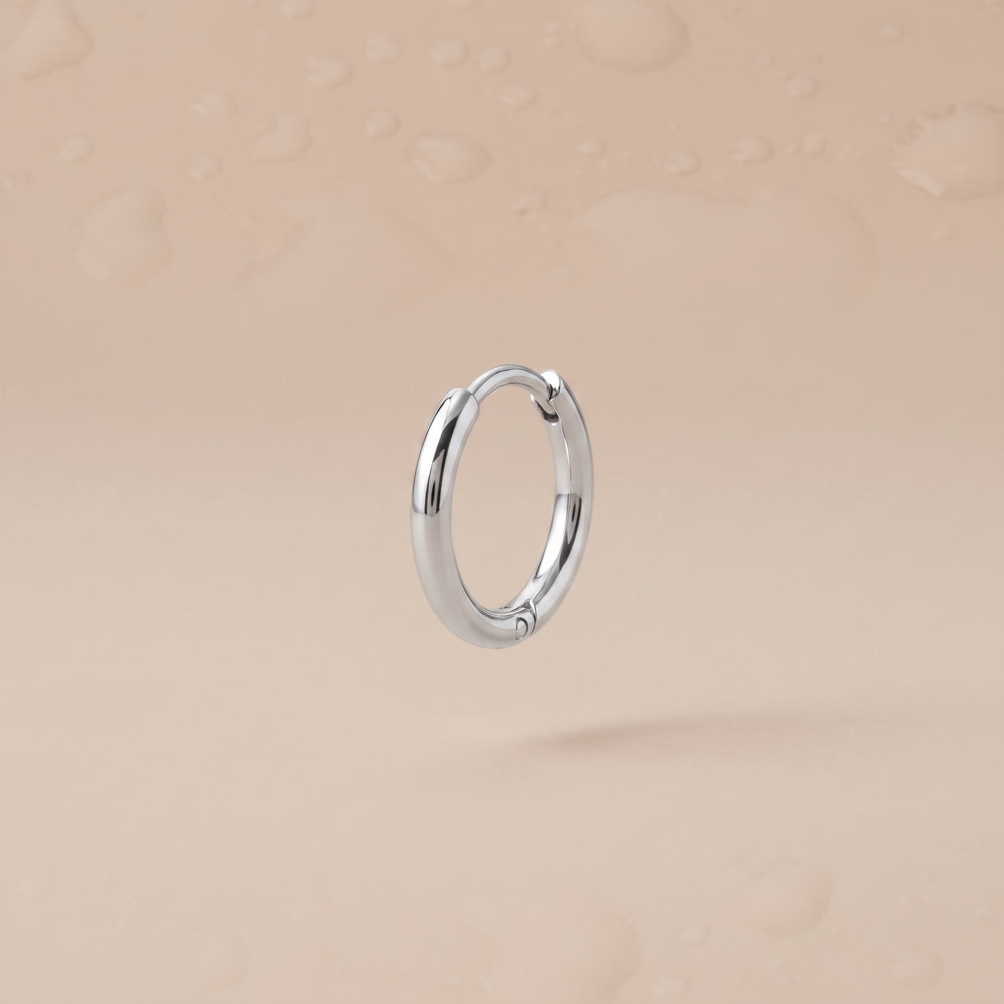 Asea Mini Huggie Earrings — Silver Color
