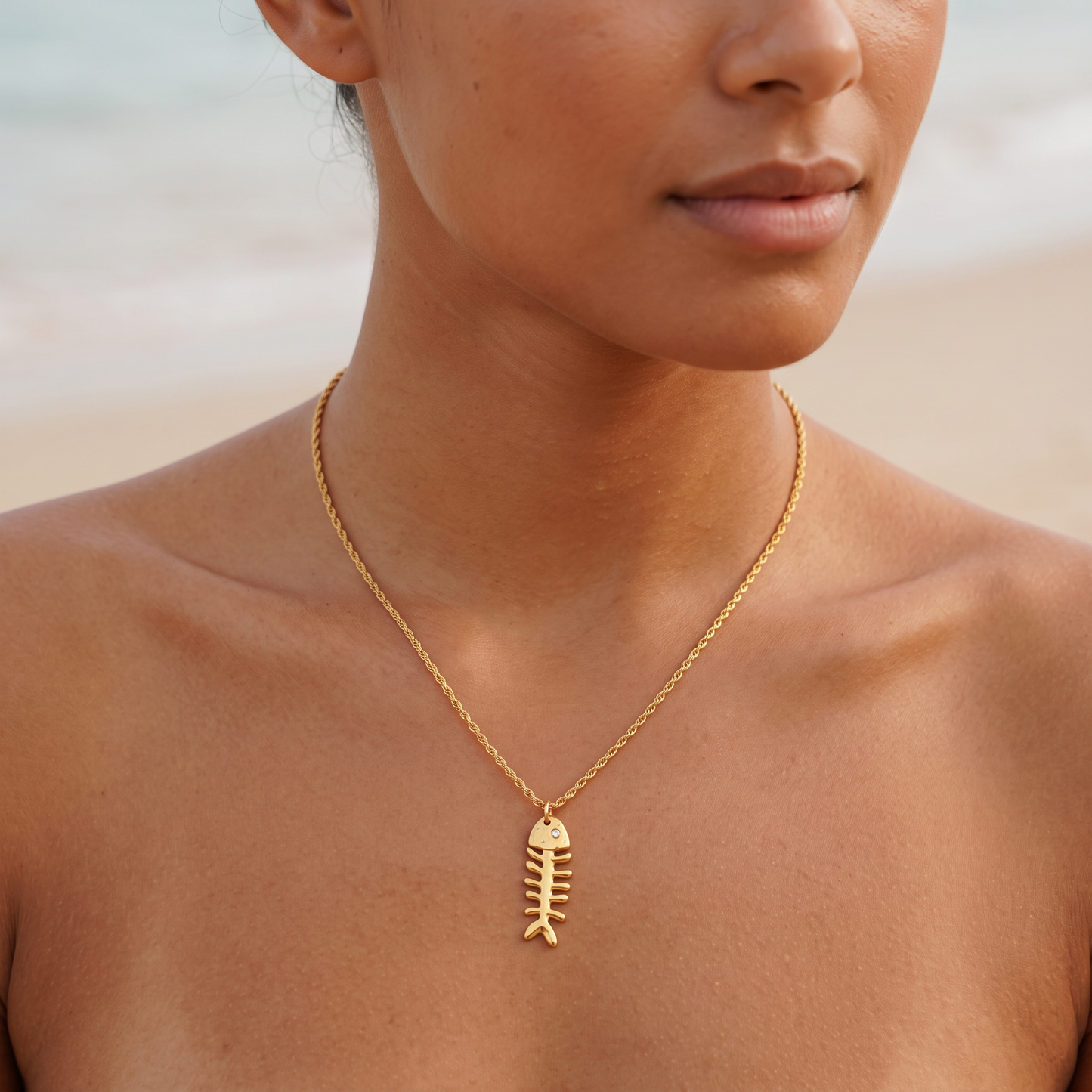 Asea Tidepool Pendant Necklace — worn by model
