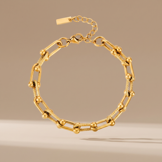 Asea Island Link Chain Bracelet — front view