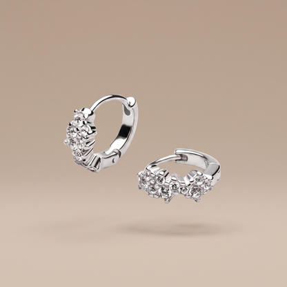 Asea Lumina Huggie Hoops — Silver Color