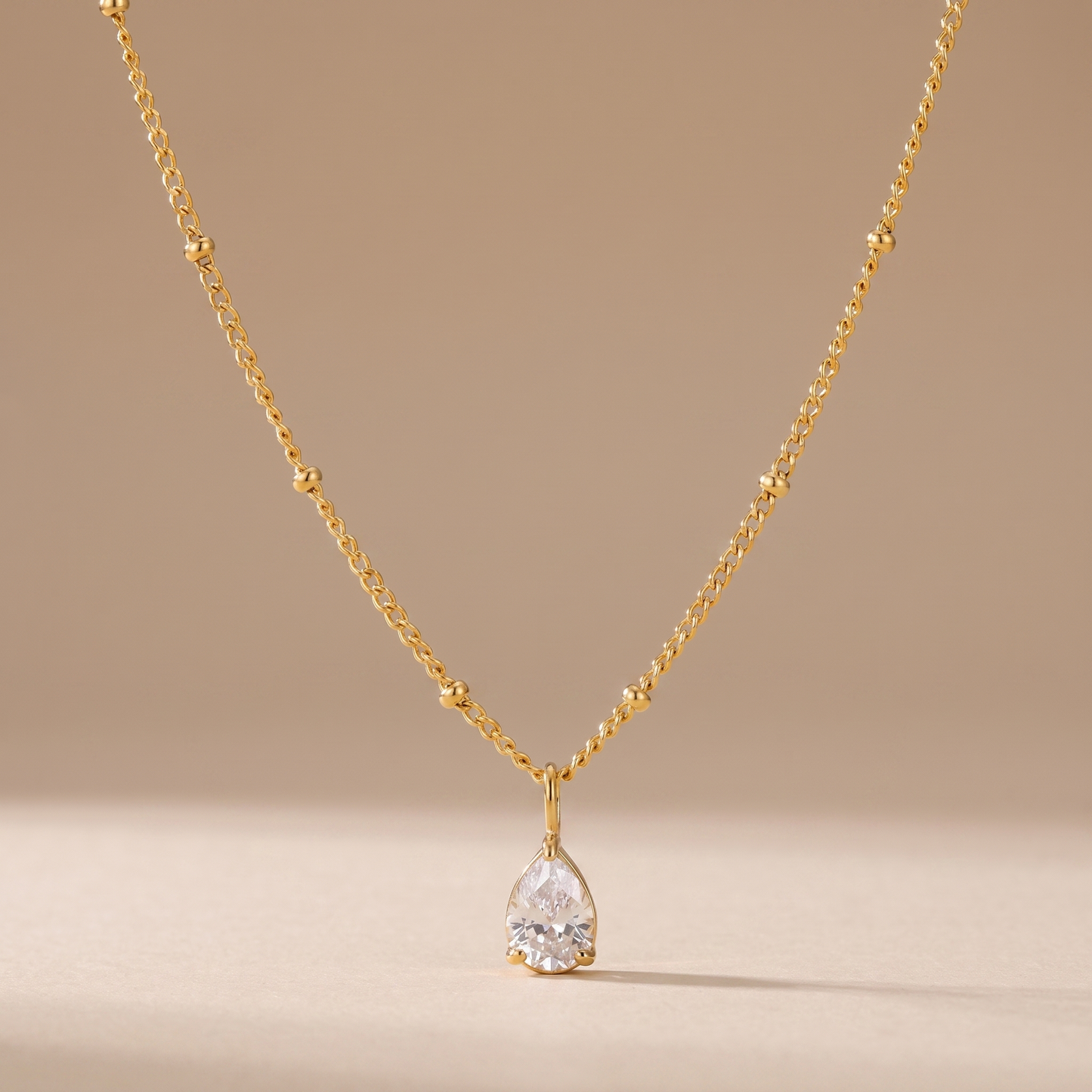 Asea Nova Teardrop Necklace — front view