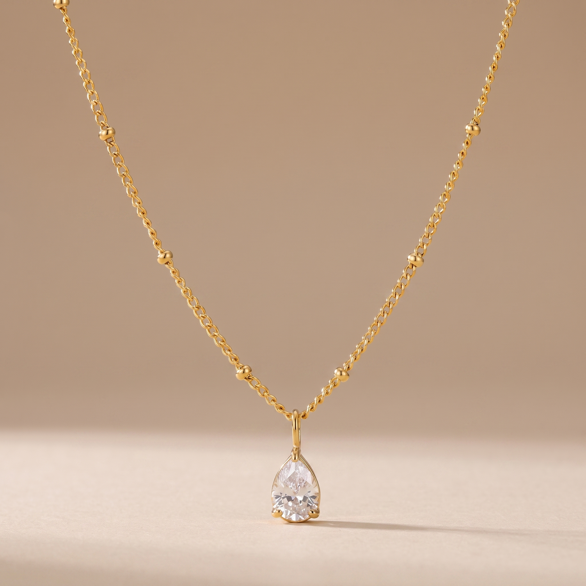 Asea Nova Teardrop Necklace — front view