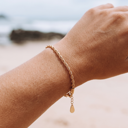 Asea Sagres Twisted Rope Bracelet — worn by model