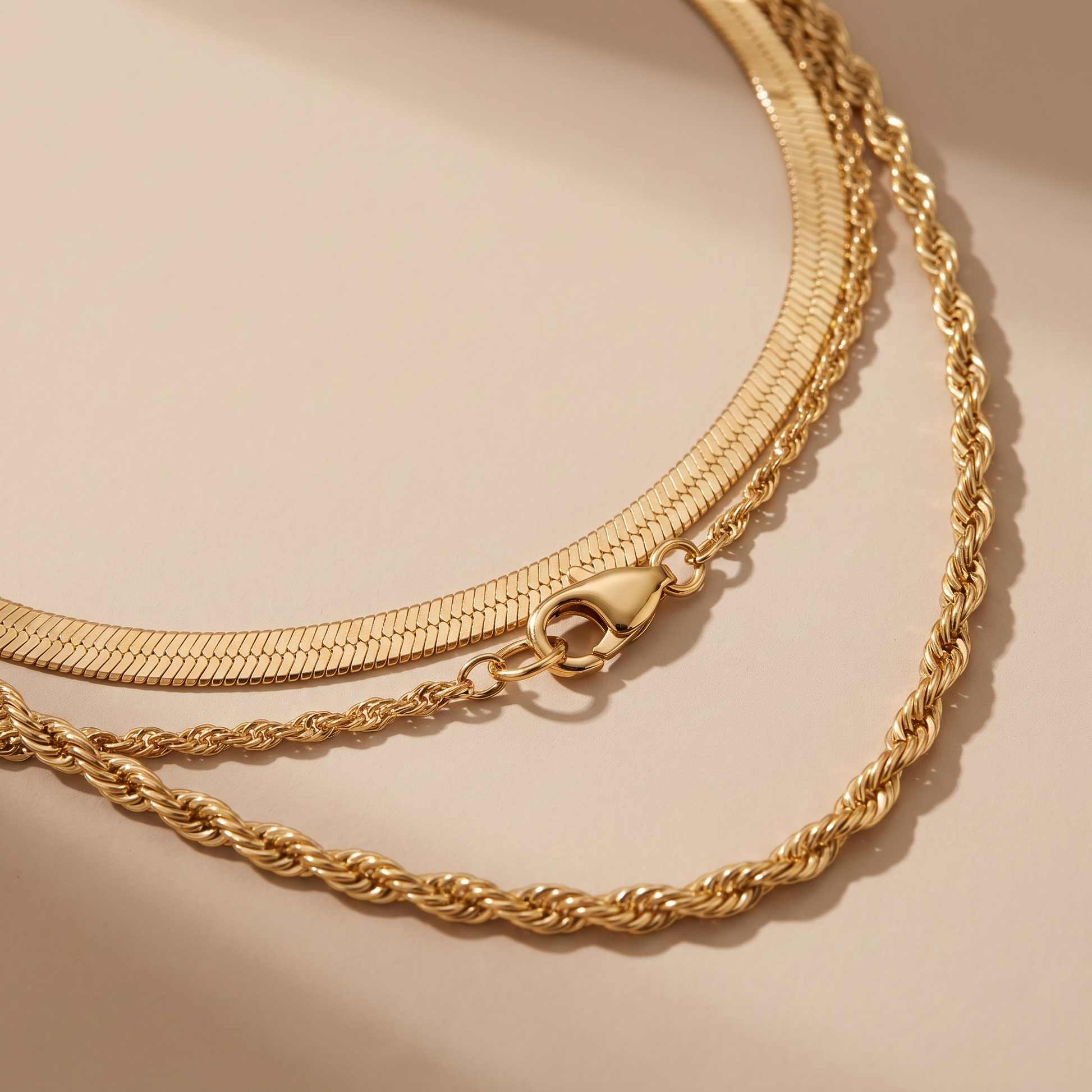 Asea Altea Double Layered Necklace — close-up detail