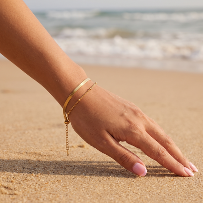 Asea Daily Layered Chain Bracelet — worn by model