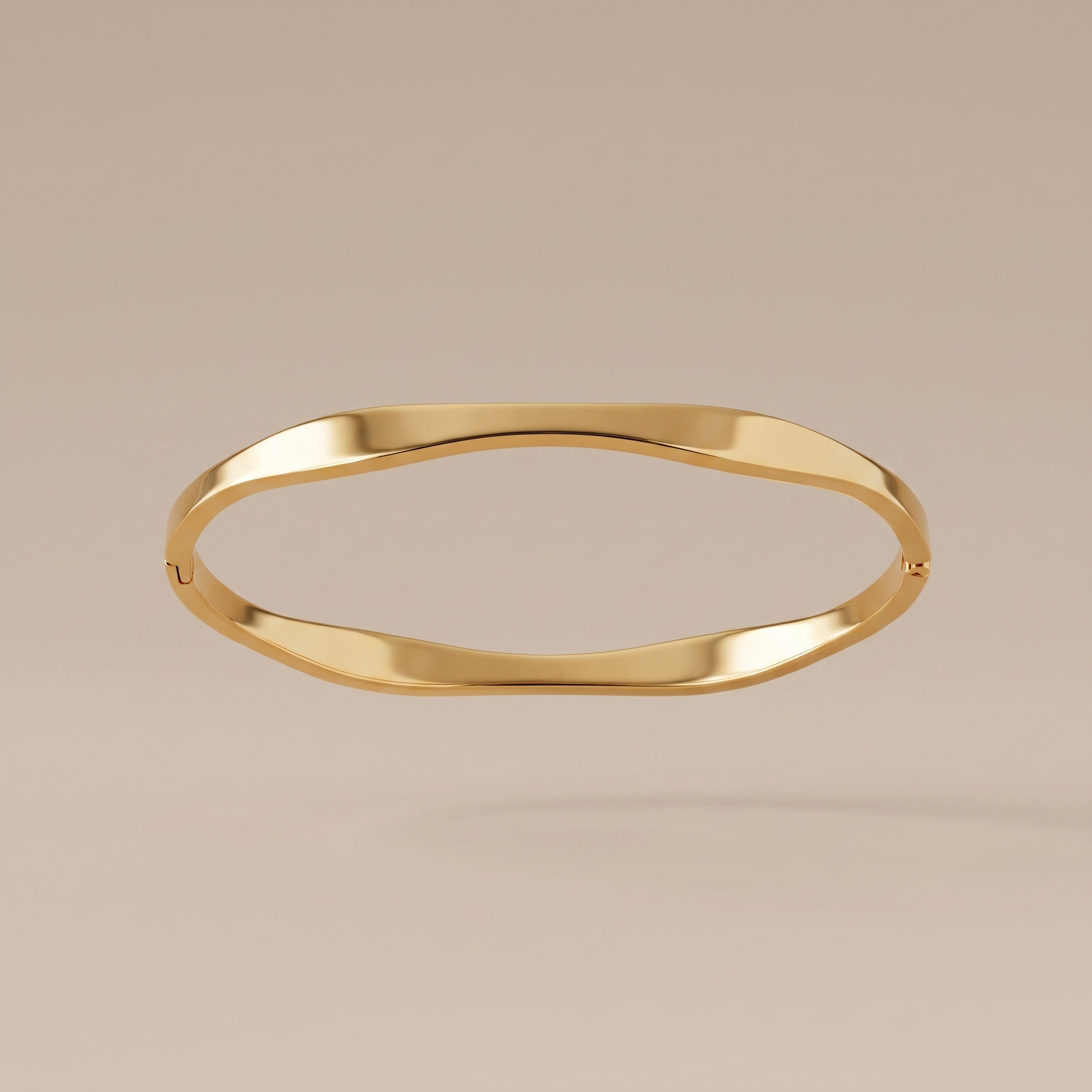 Asea Organic Wave Bangle — front view