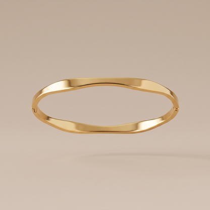 Asea Organic Wave Bangle — front view
