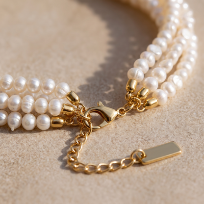 Asea Procida Layered Pearl Choker — close-up detail