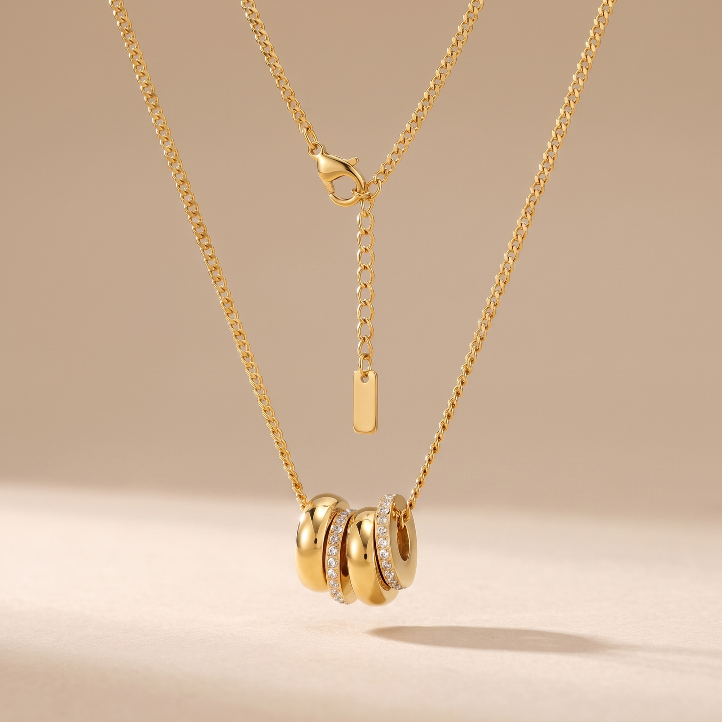 Asea Cap Blanc Pendant Necklace — front view