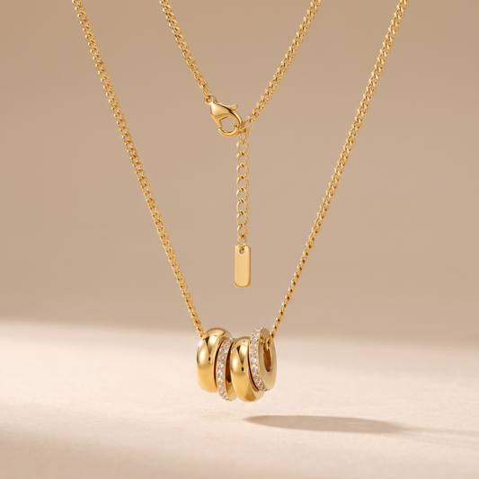 Asea Cap Blanc Pendant Necklace — front view