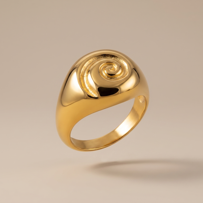 Asea Nerissa Spiral Ring — Silver Color