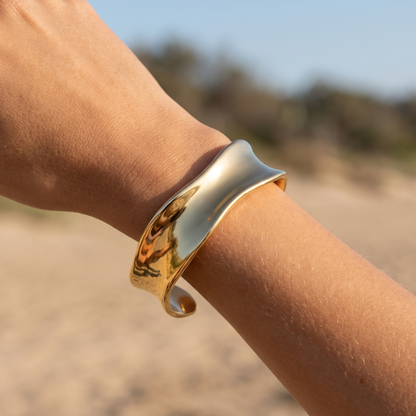 Asea Sundown Statement Cuff — worn by model