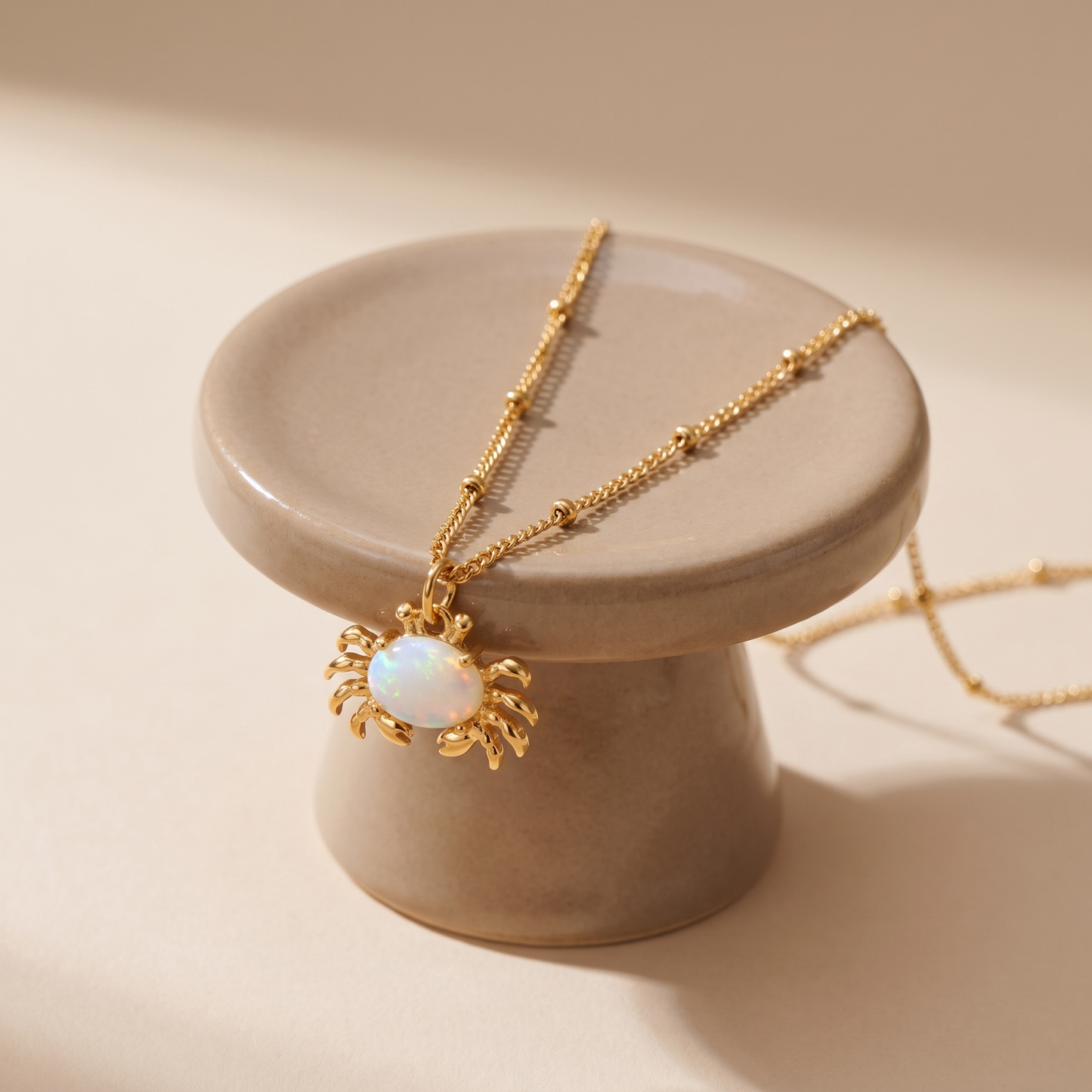 Asea Lucky Crab Pendant — angle