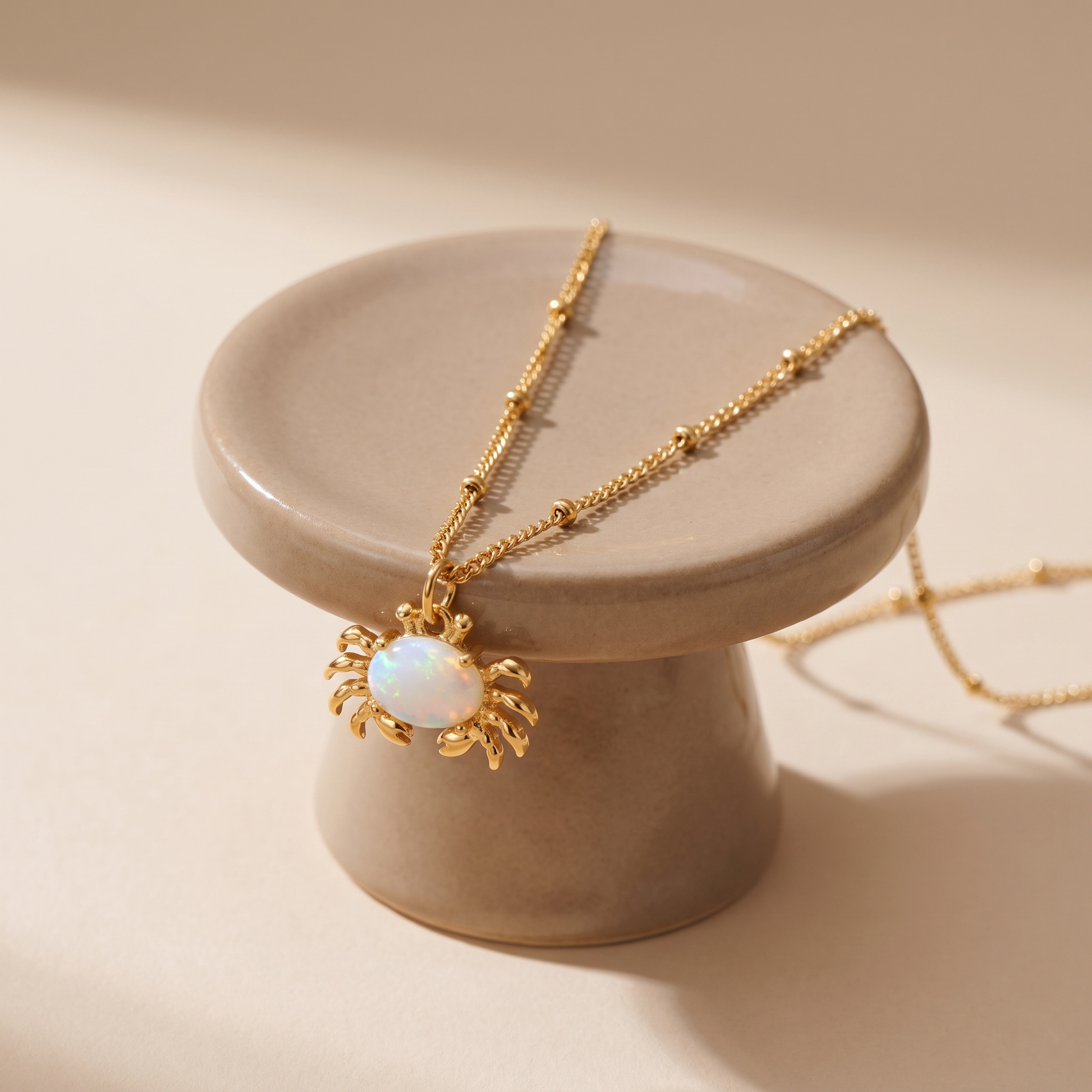 Asea Lucky Crab Pendant — angle