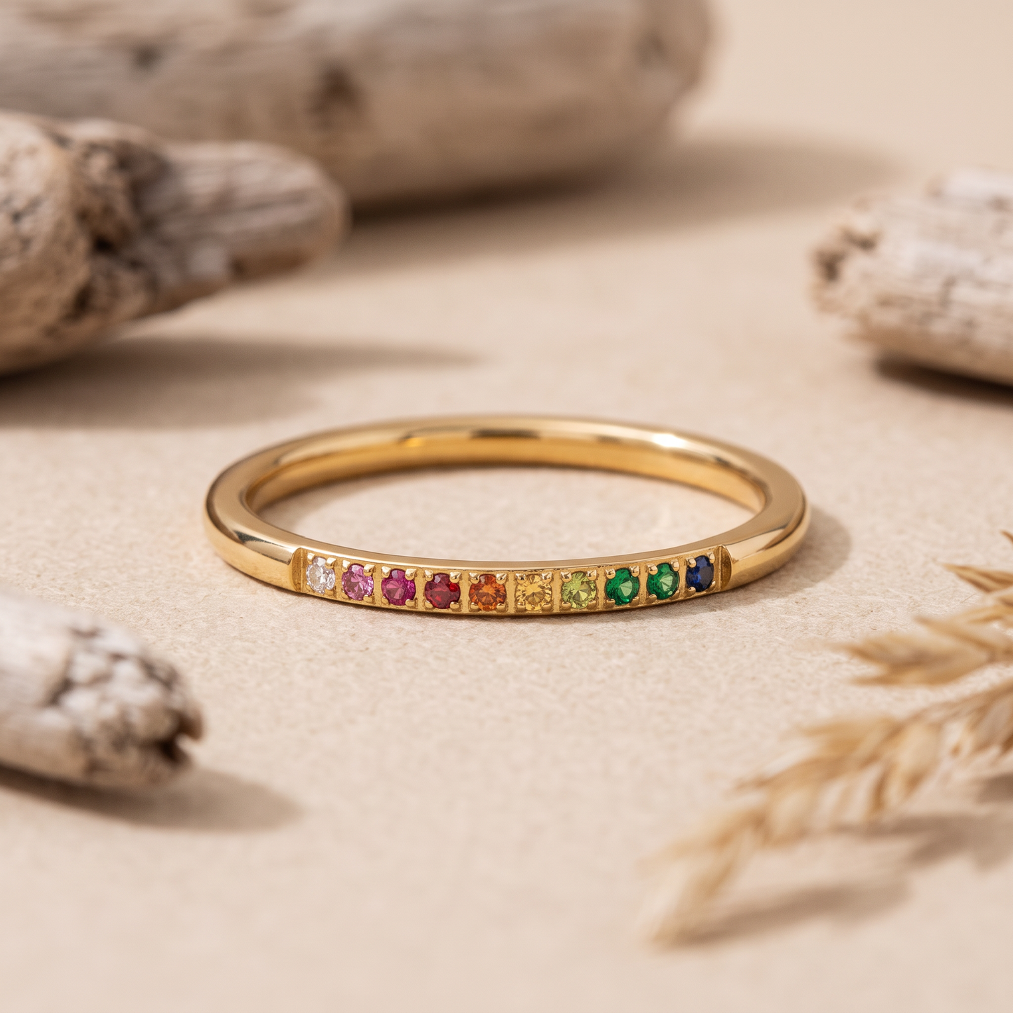 Asea Golden Hour Zircon Ring — close-up detail