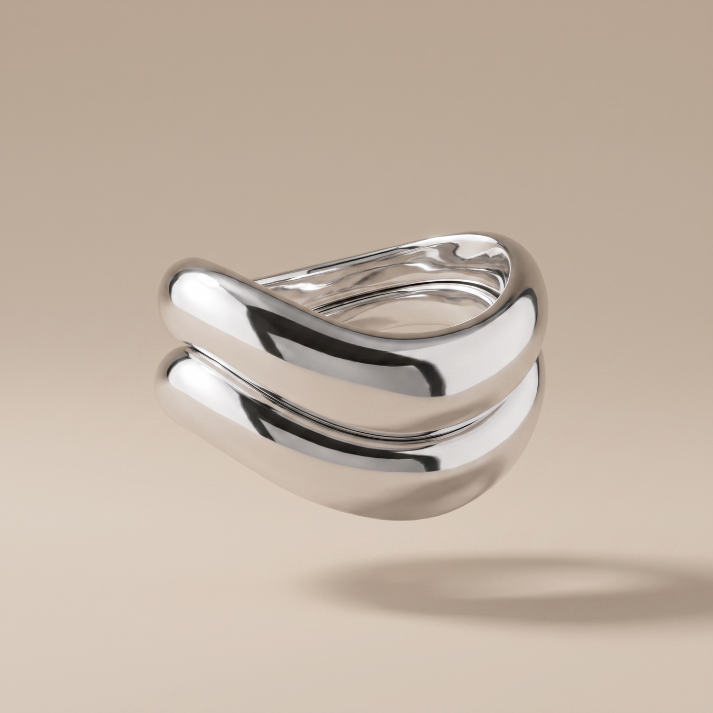 Asea Double Take Ring Duo — Silver color
