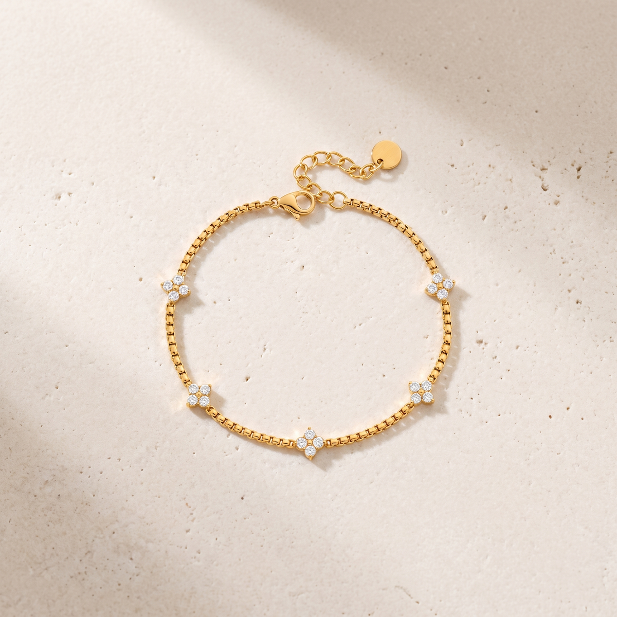 Tidepool Beaded Clover Bracelet