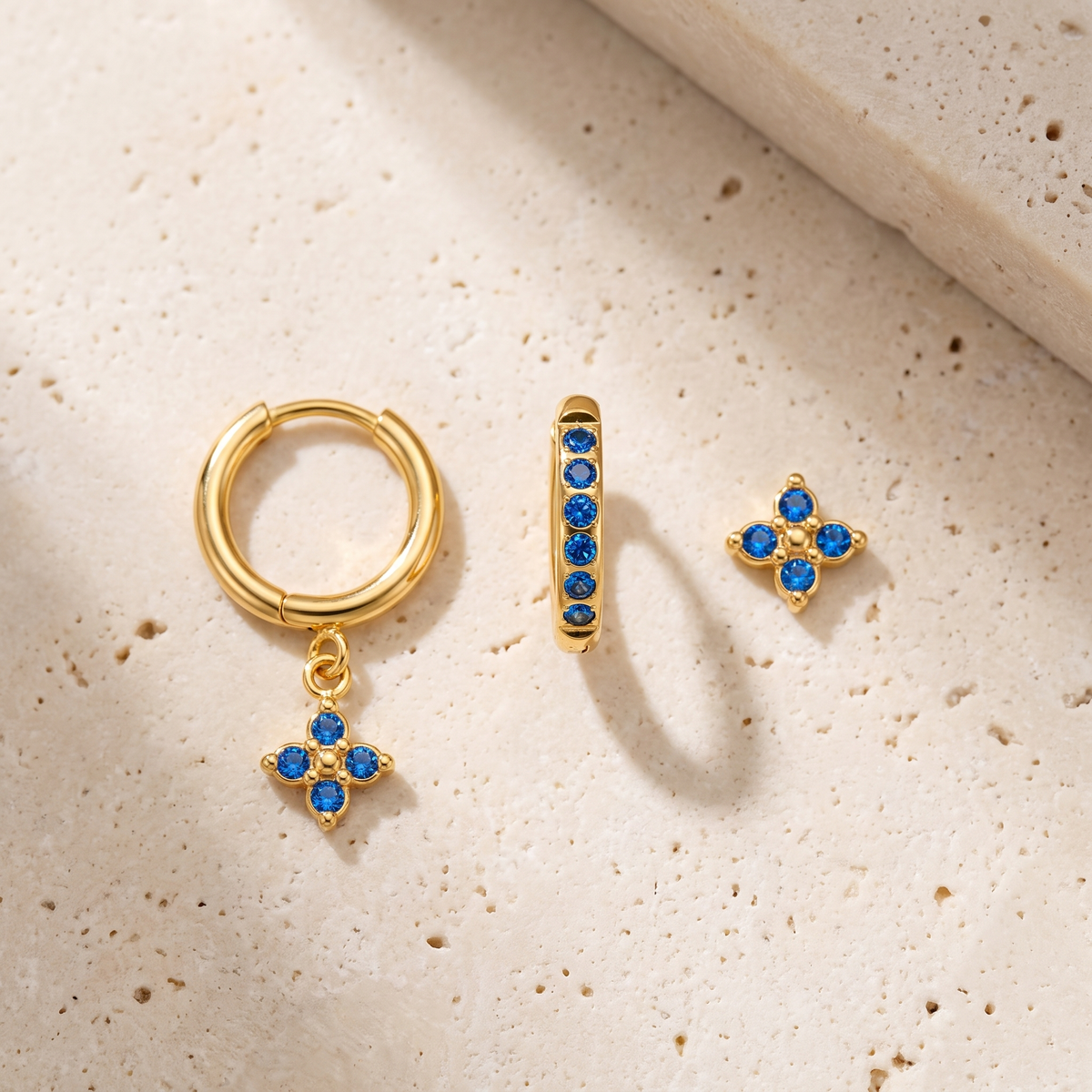 Calanque Triple Clover Earrings