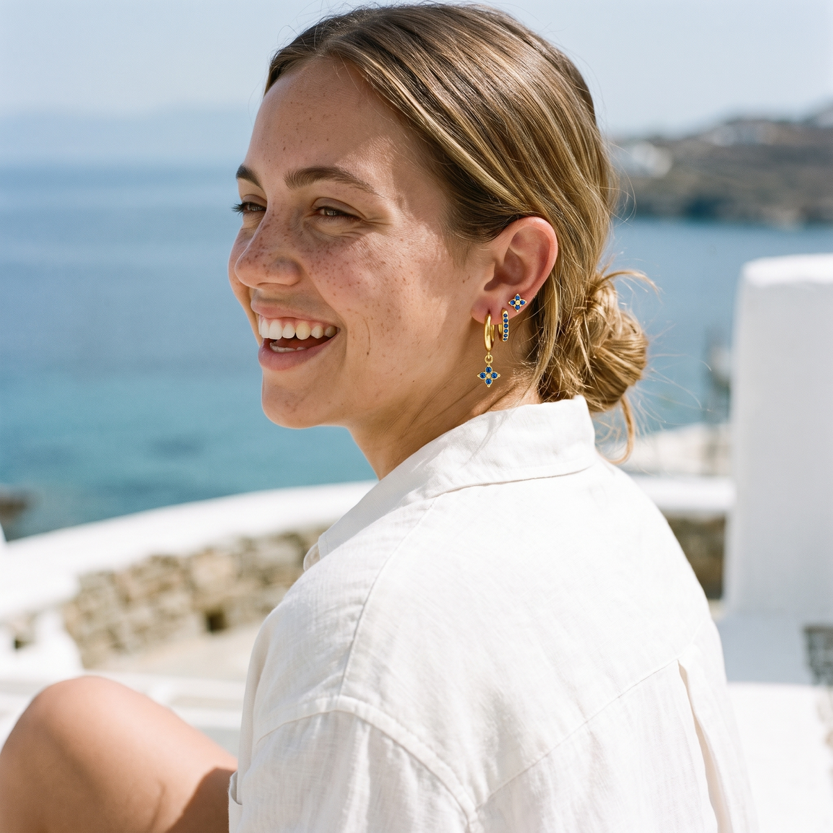 Calanque Triple Clover Earrings