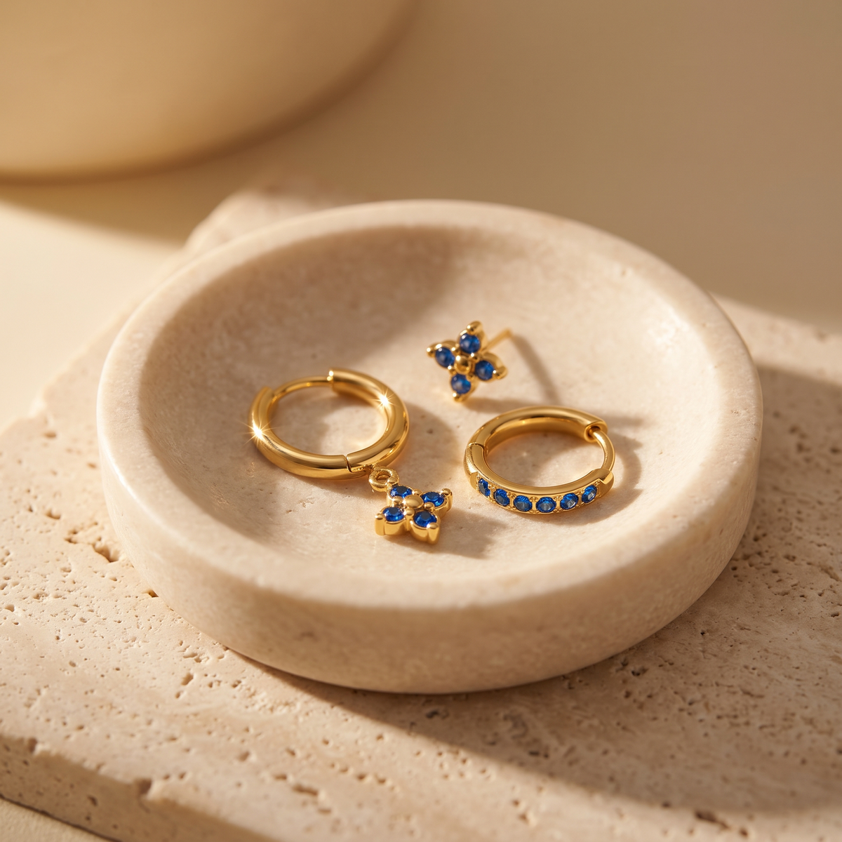 Calanque Triple Clover Earrings