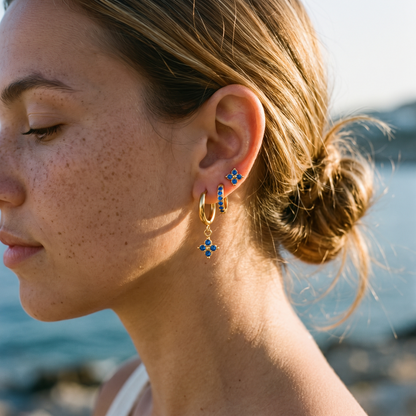 Calanque Triple Clover Earrings