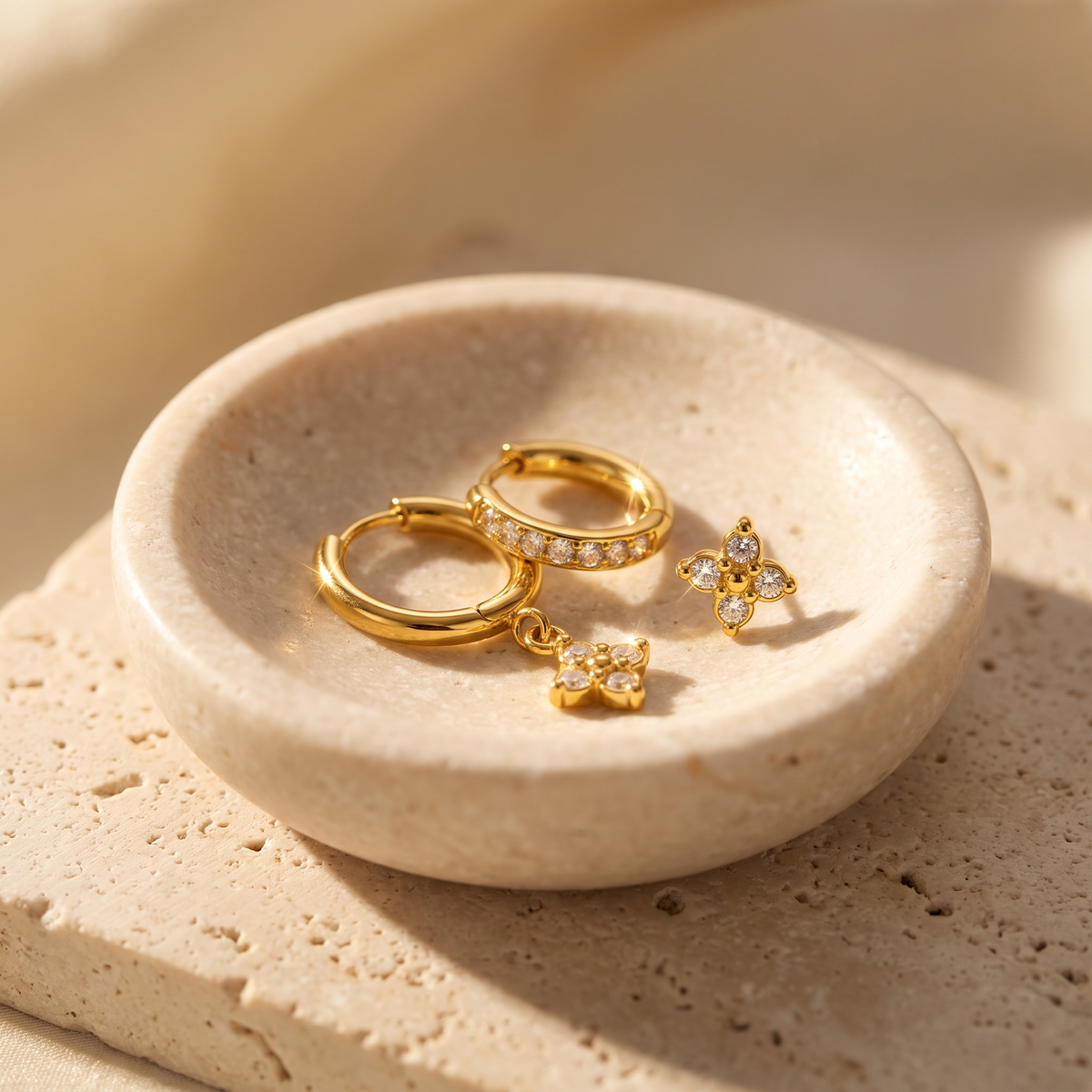 Calanque Triple Clover Earrings