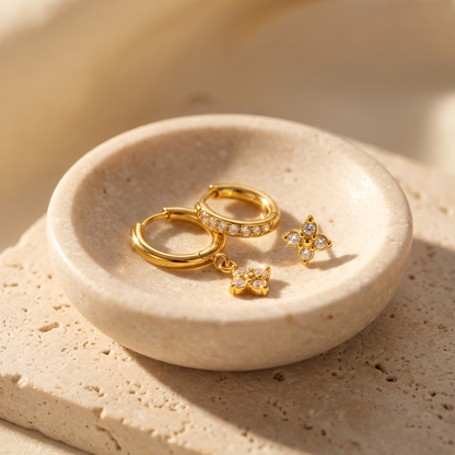 Calanque Triple Clover Earrings