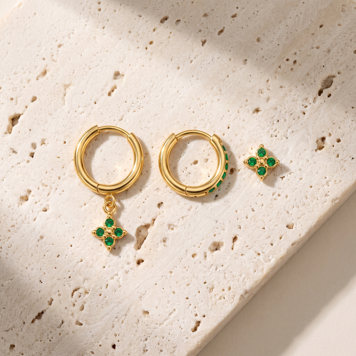Calanque Triple Clover Earrings