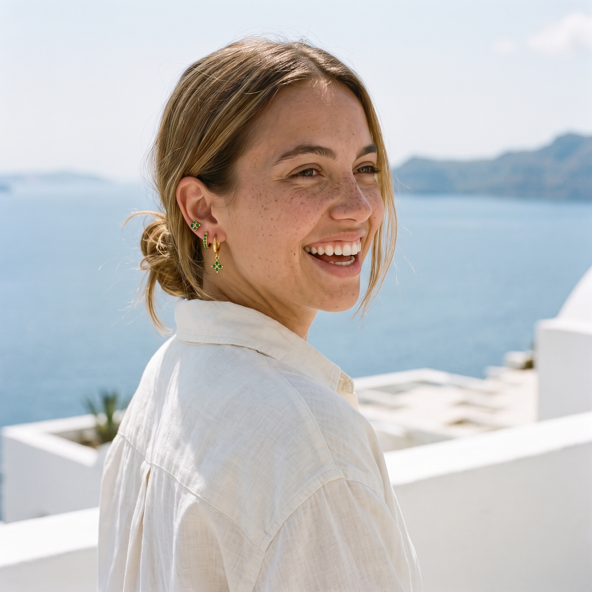 Calanque Triple Clover Earrings