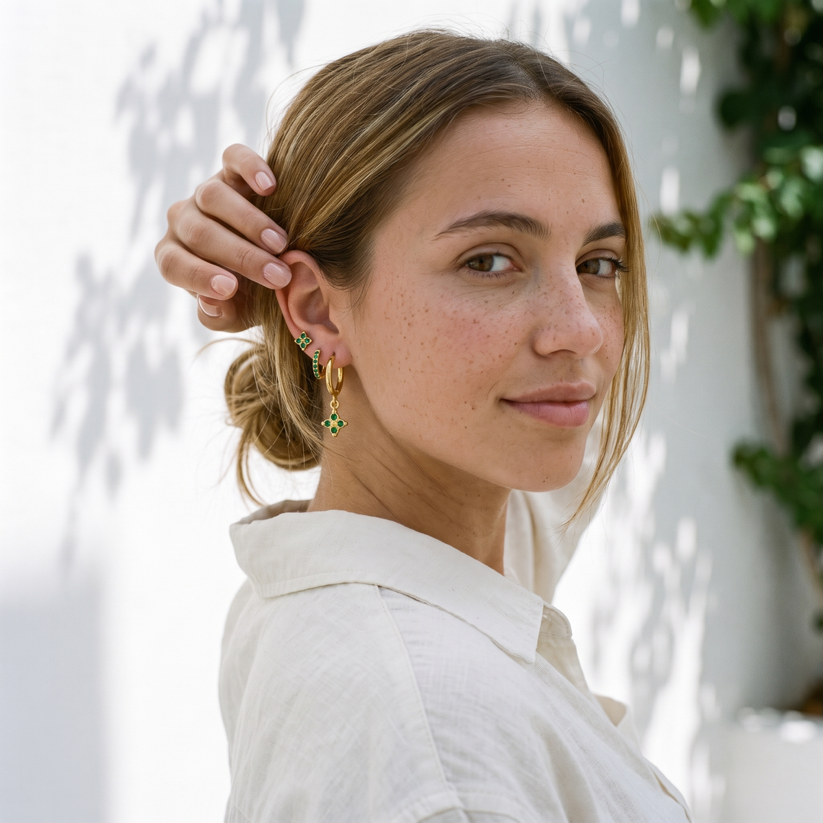 Calanque Triple Clover Earrings