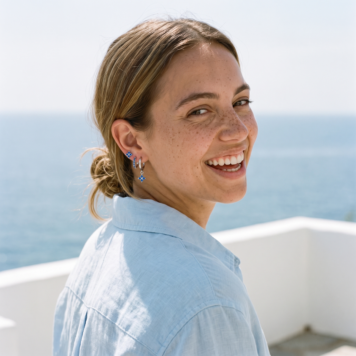 Calanque Triple Clover Earrings